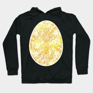 Yellow Easter Egg Pysanky Style | Cherie's Art(c)2021 Hoodie